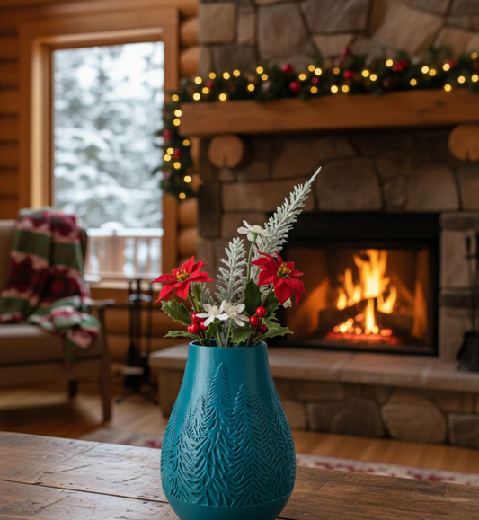 Christmas Winter Vase