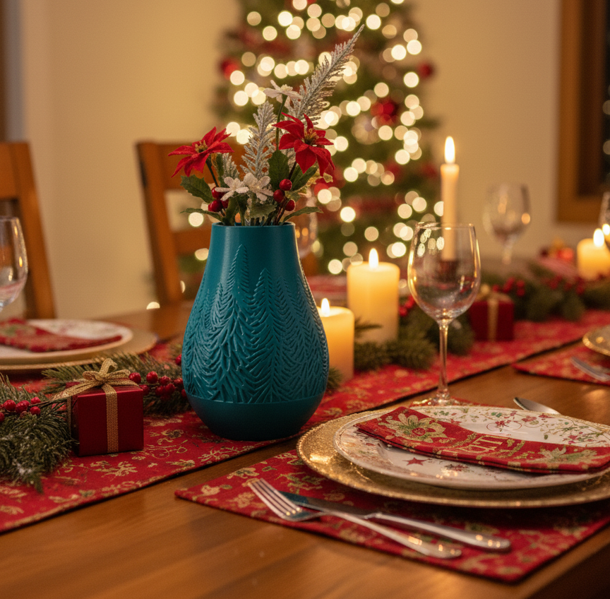 Christmas Winter Vase