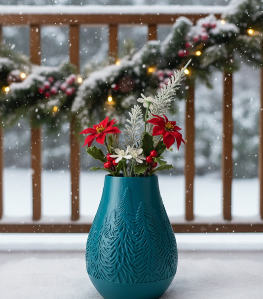 Christmas Winter Vase