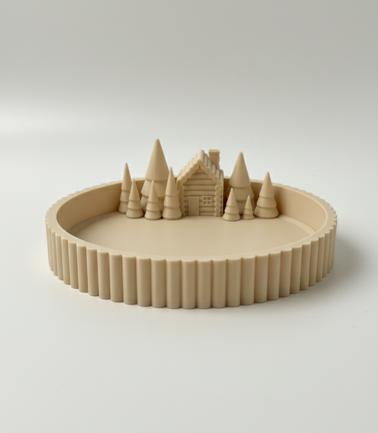 Christmas Village Tray