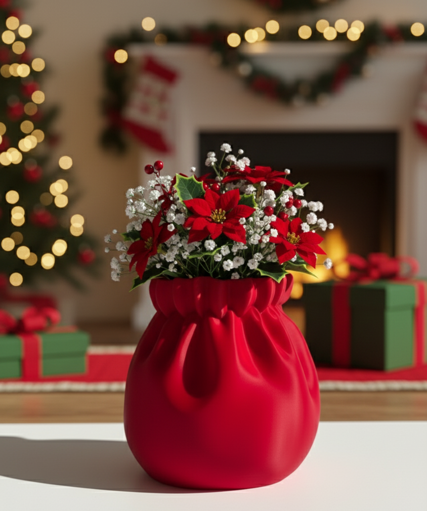 Santa's Sack Vase