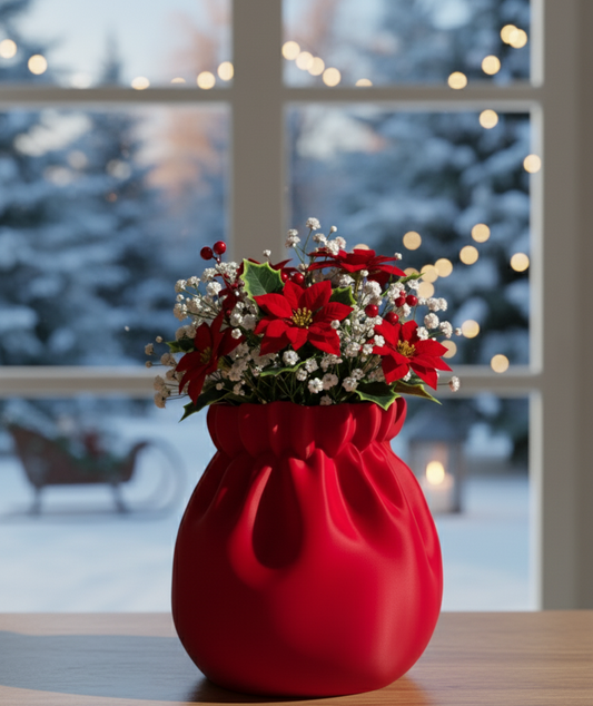 Santa's Sack Vase